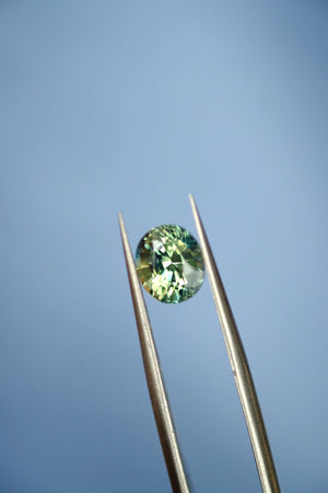 2.11ct Natural Green Sapphire (Unheated) - Wonderland L'atelier