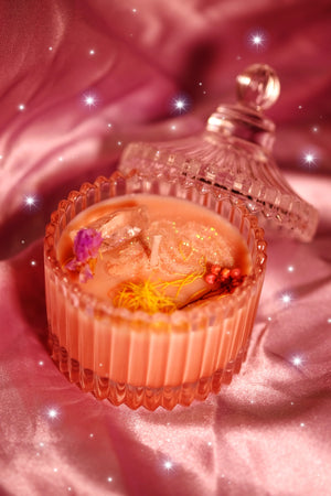 Boba Peach Tea Crystal Candle - Wonderland L'atelier