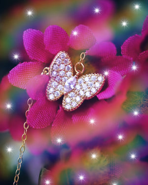 Magnolia Butterfly Necklace - Wonderland L'atelier