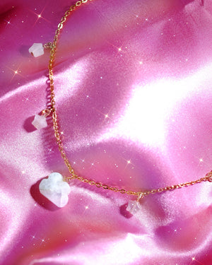 Head In The Clouds: Cloud Moonstone Necklace - Wonderland L'atelier